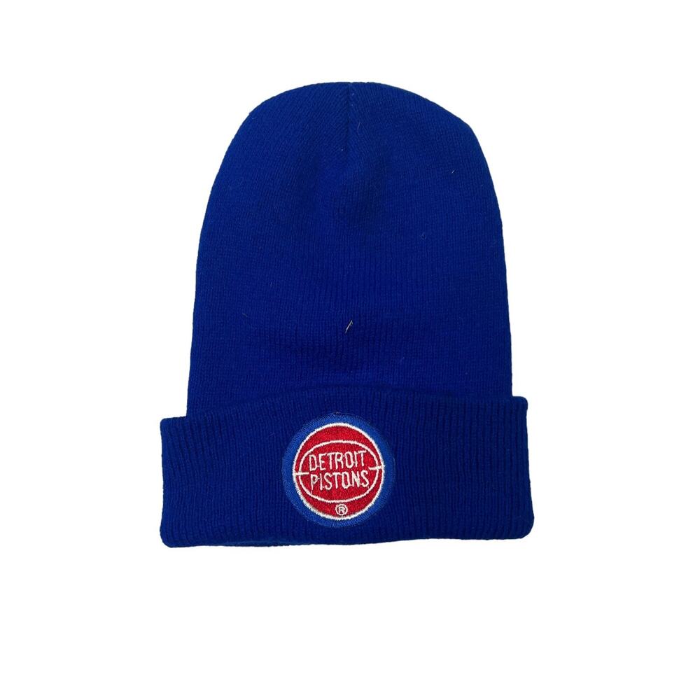 NBA Detroit Pistons Basketball Knit Cuffed Beanie Hat Blue Adult OS One Size